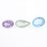 A selection of gemstones,