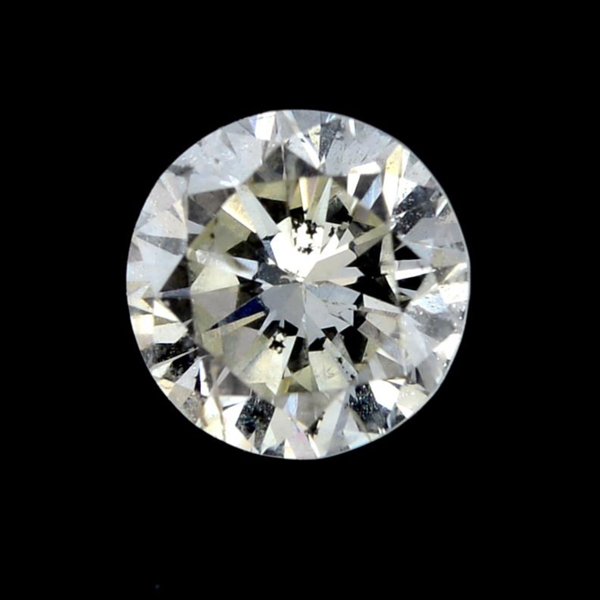 A brilliant cut diamond weighing 0.25ct.