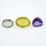 Selection of vari-shape quartzes,