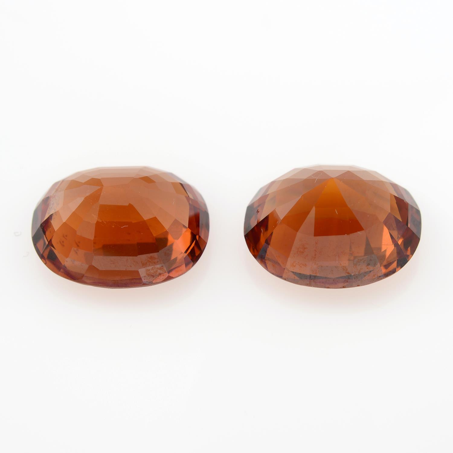 Two oval spessartite garnets, weighing 9.79ct. - Image 2 of 3