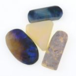 Selection of opals,