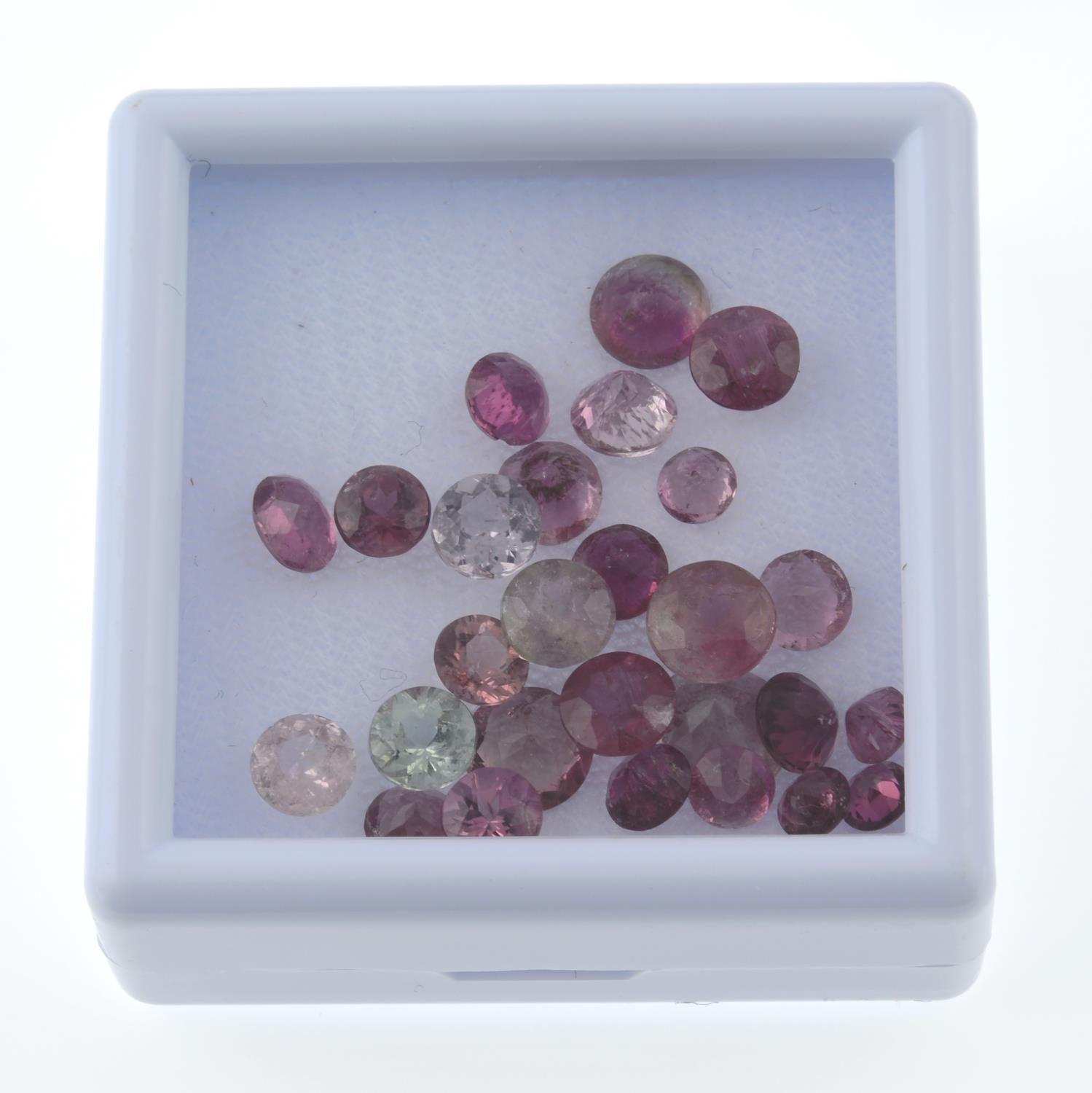 A selection of circular-shape vari-hue tourmalines. - Image 3 of 3