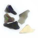 Selection of polished opals,