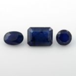 A selection of sapphires, total weight 12.76cts.