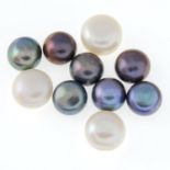 Selection of cultured pearls,