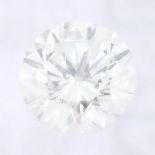 A brilliant cut diamond, weighing 0.26ct, measuring 4.13 by 4.17 by 2.56mm.