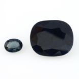 Two vari-shape sapphires,