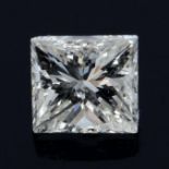 A square shape diamond weighing 0.29ct.