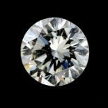 A brilliant cut diamond weighing 0.26ct.