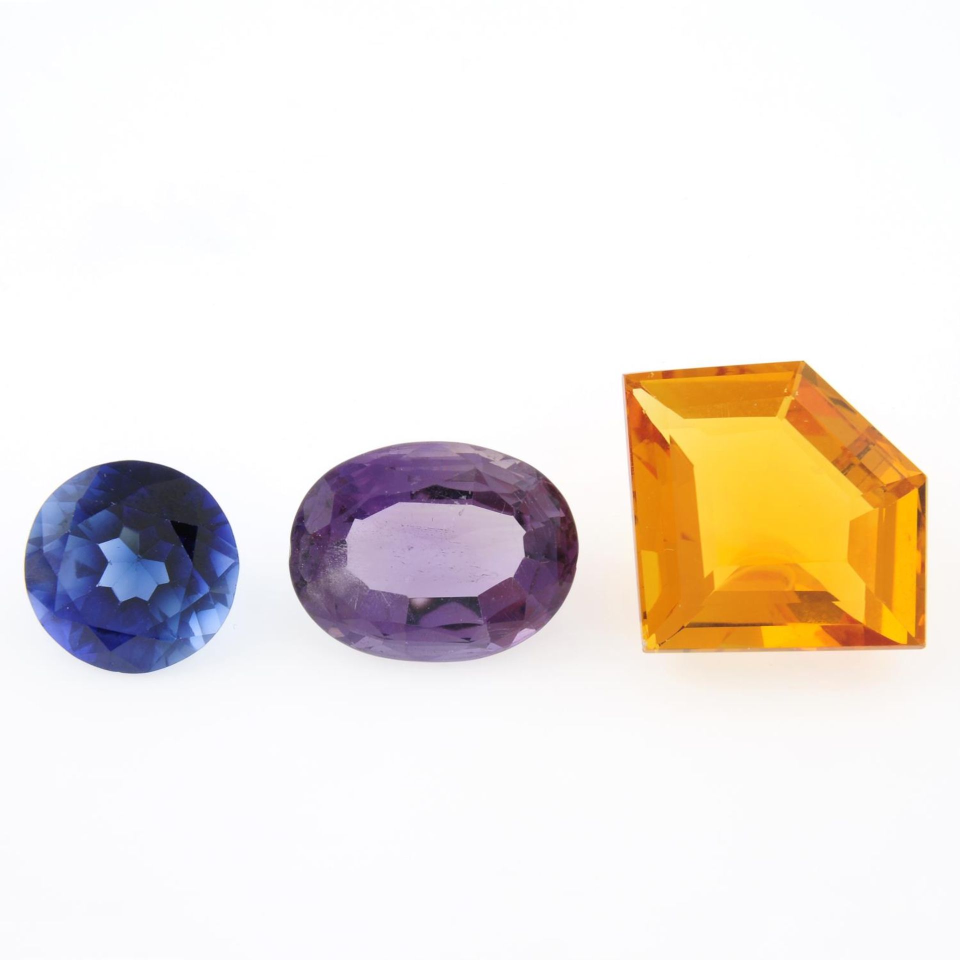 A selection of gemstones,