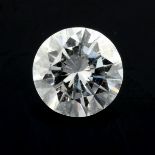 A brilliant cut diamond, weighing 1.32cts, Approximate dimensions 7.3 by 7.3 by 4.2mms.