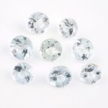 Selection of aquamarines, weighing 32ct.