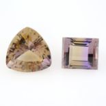 Two vari-shape ametrines,