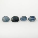 A selection of sapphires,