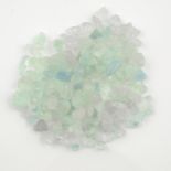 Selection of rough aquamarine weighing 217grams PLEASE NOTE THIS LOT WILL CARRY VAT AT 20% ON