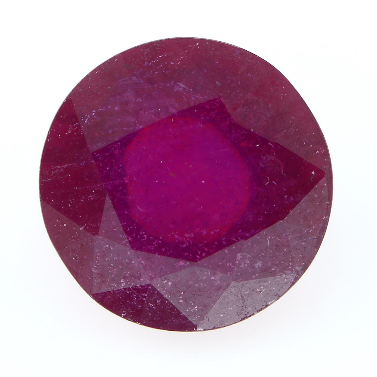 A circular-shape ruby.