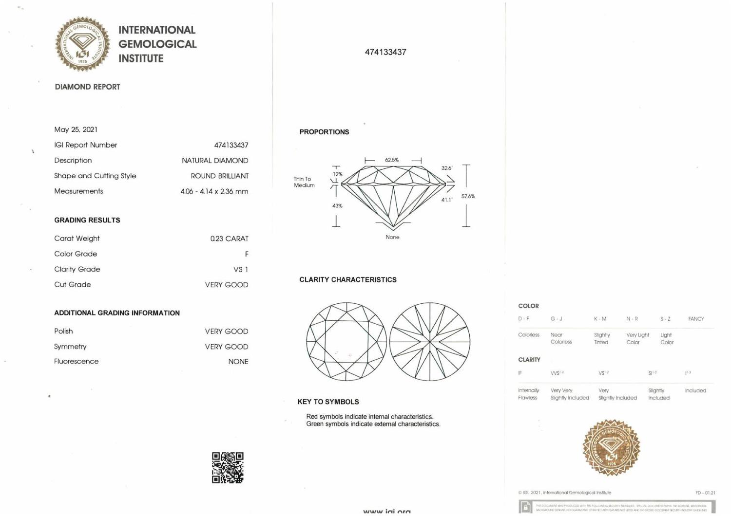 A pair of brilliant-cut diamonds, - Image 6 of 6