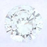 A brilliant cut diamond, weighing 0.37ct.