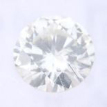 A brilliant cut diamond, weighing 0.22ct, measuring 3.99 by 4.01 by 2.25mms.