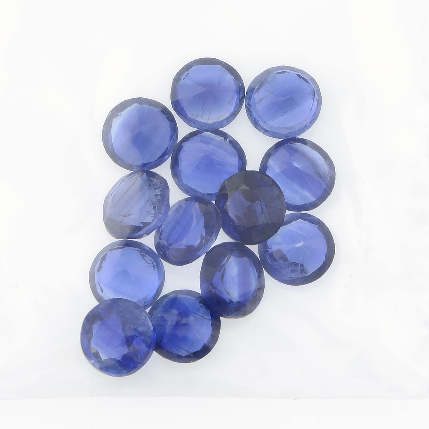 Selection of circular shape kyanite, weighing 20.39ct. - Image 2 of 2