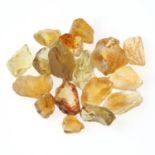 Selection of rough citrines,