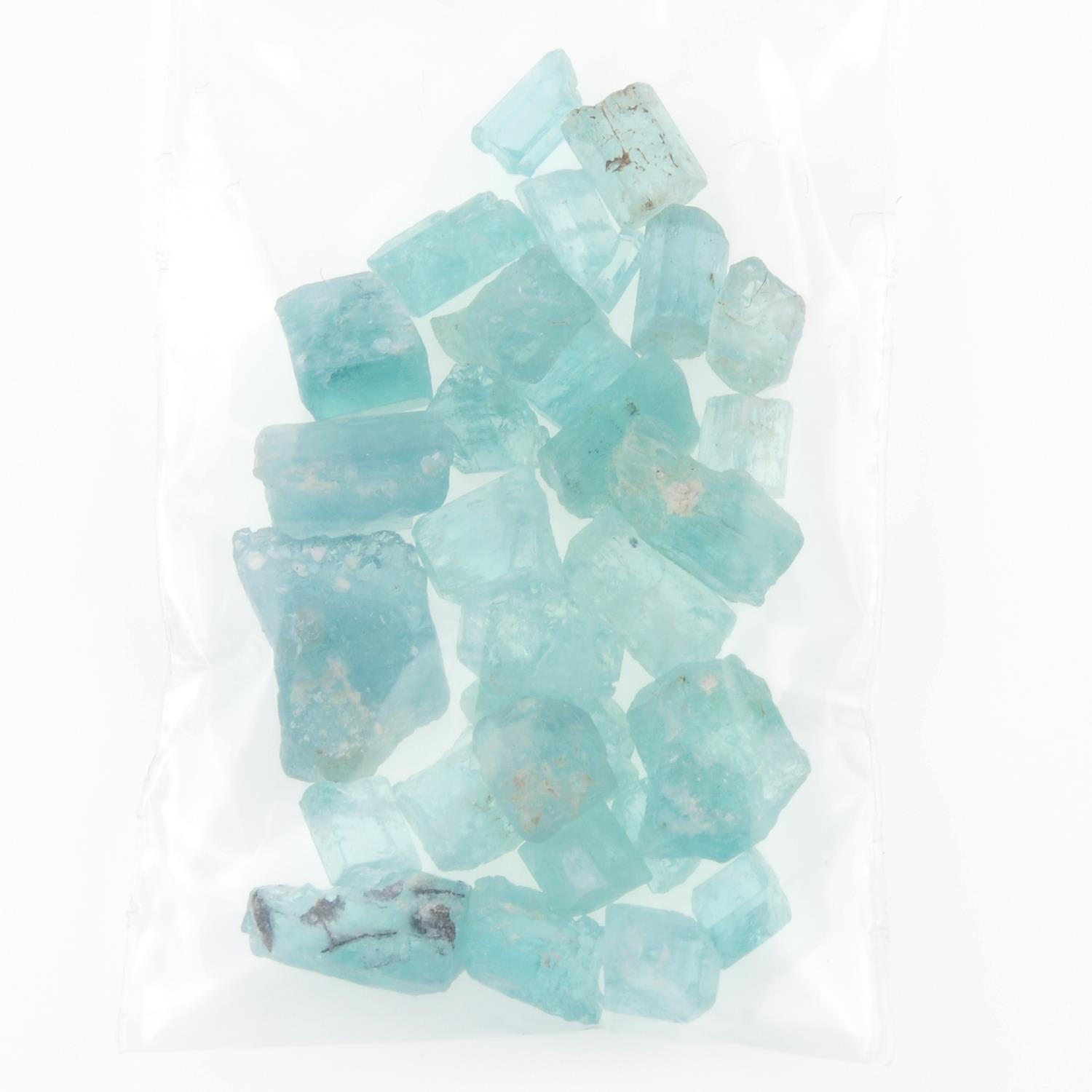 A selection of rough emeralds. - Image 2 of 2