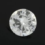 A brilliant cut diamond.