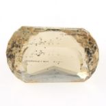 A fancy shape citrine, weighing 62.16ct.