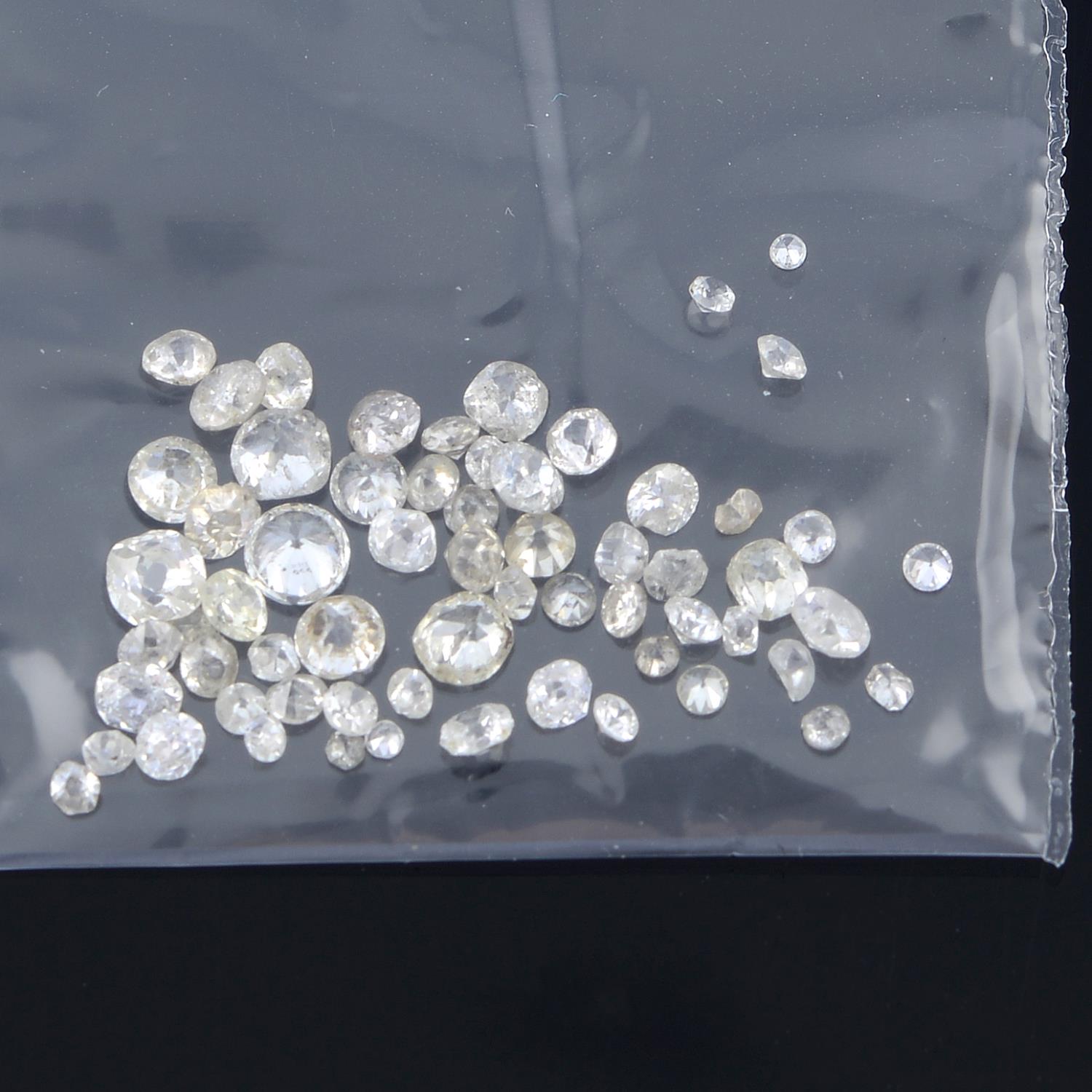 Selection of vari-shape diamonds, weighing 4.39cts total. - Image 2 of 2