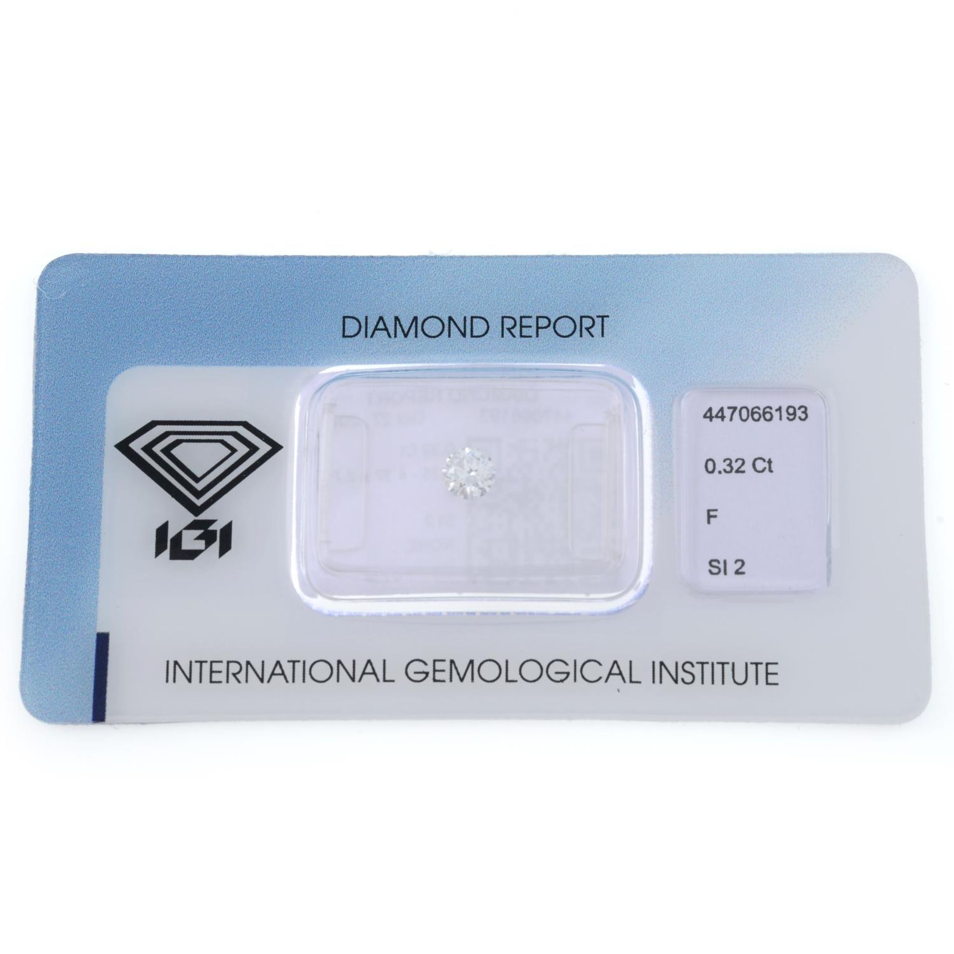 A brilliant cut diamond, weighing 0.32ct. - Image 2 of 4