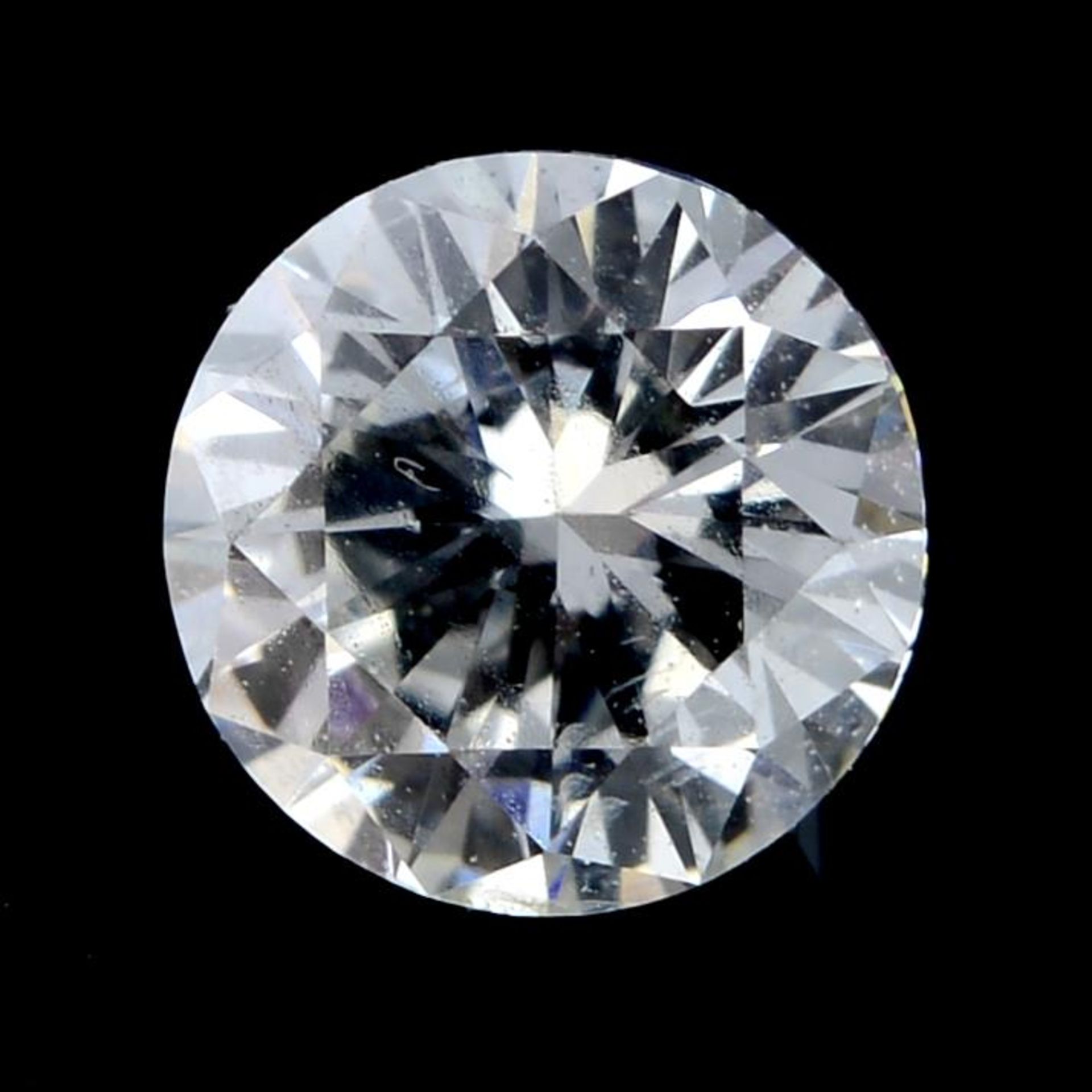 A brilliant cut diamond weighing 0.37ct.