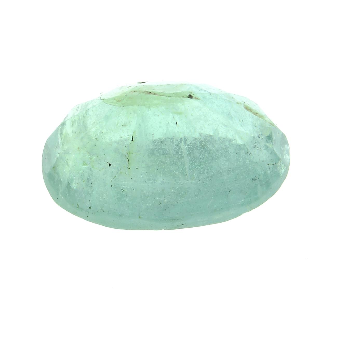 An oval shape emerald weighing 2.28ct within security seal. - Image 2 of 3