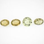 Four vari-shape citrines,