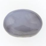 An oval star sapphire cabochon, weighing 2.29cts, measuring approximately 7.85 by 5.65 by 4.55mms.