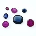 Selection of gemstone,