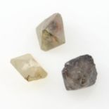 Eleven rough diamonds, weighing 3.50cts total.