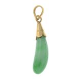 A jade pendant.Length 3.3gms.