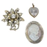 A selection of costume jewellery,