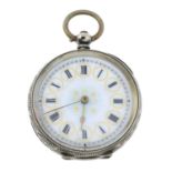 An early 20th century silver pocket watch.