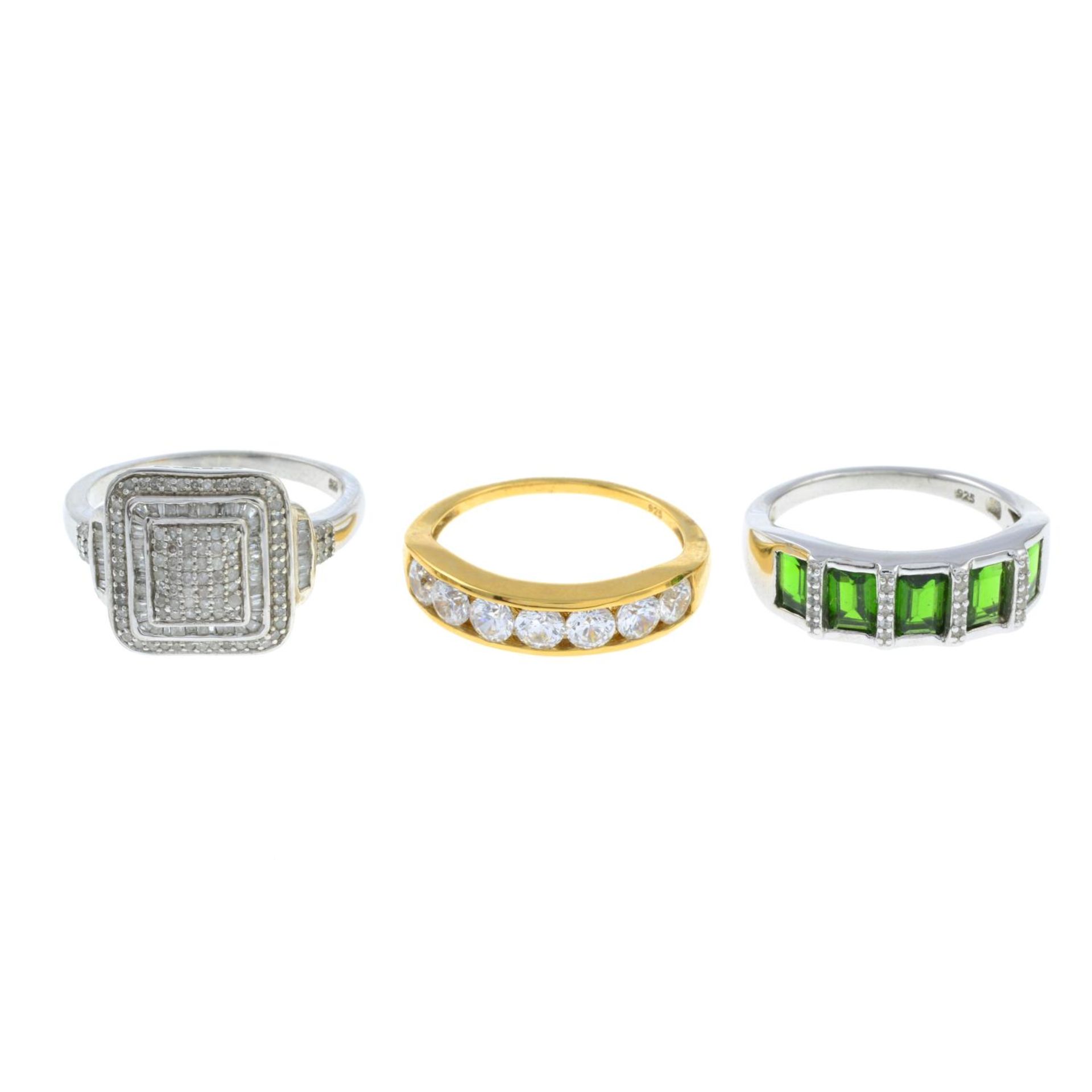 A selection of eleven gem-set rings. - Image 4 of 4