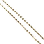 A 9ct gold anchor-link chain.Hallmarks for Sheffield.Length 52.6cms.