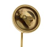 A late Victorian stickpin of a fly.Length of stickpin head 1.6cms.