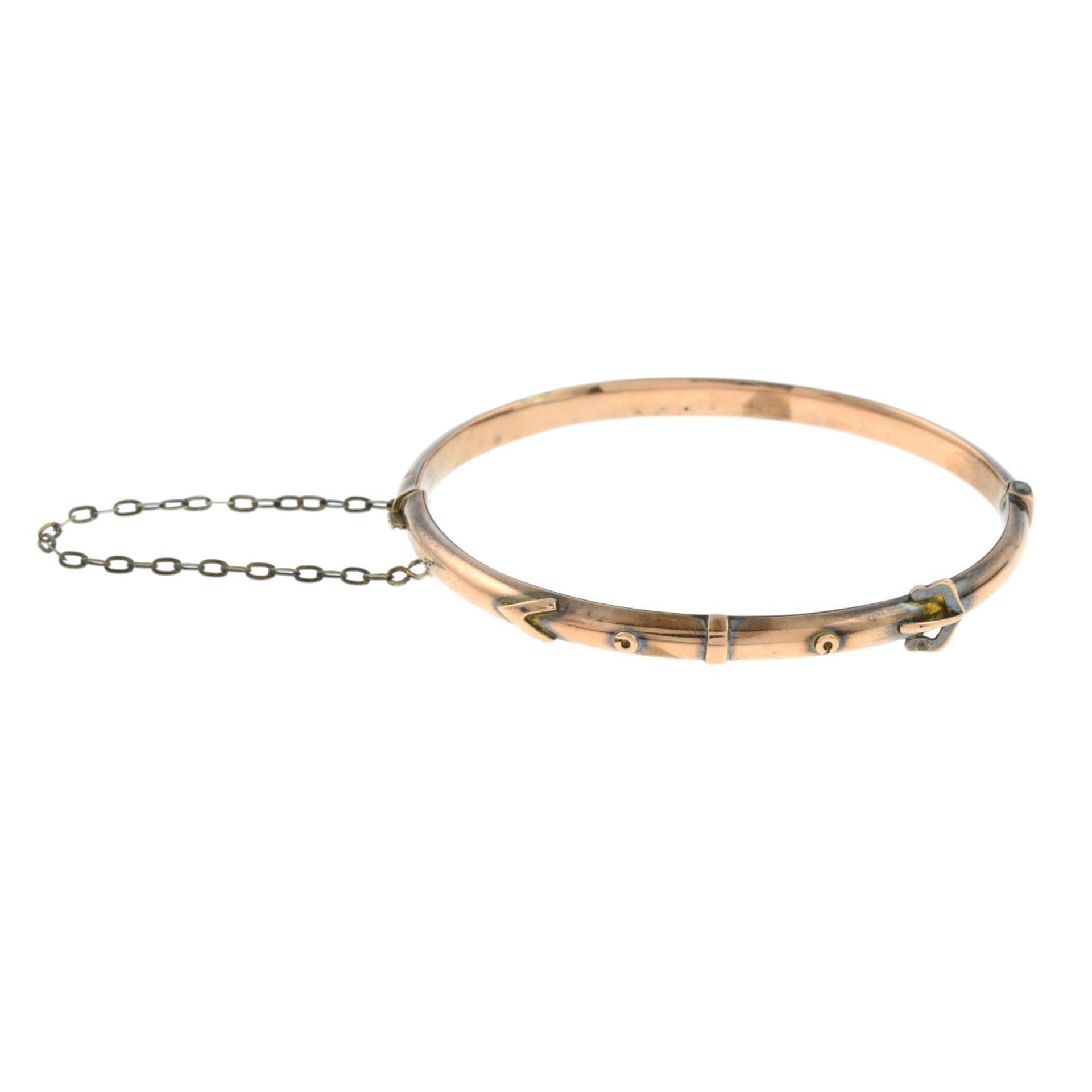 A buckle bangle.Inner diameter 6cms. - Image 2 of 3