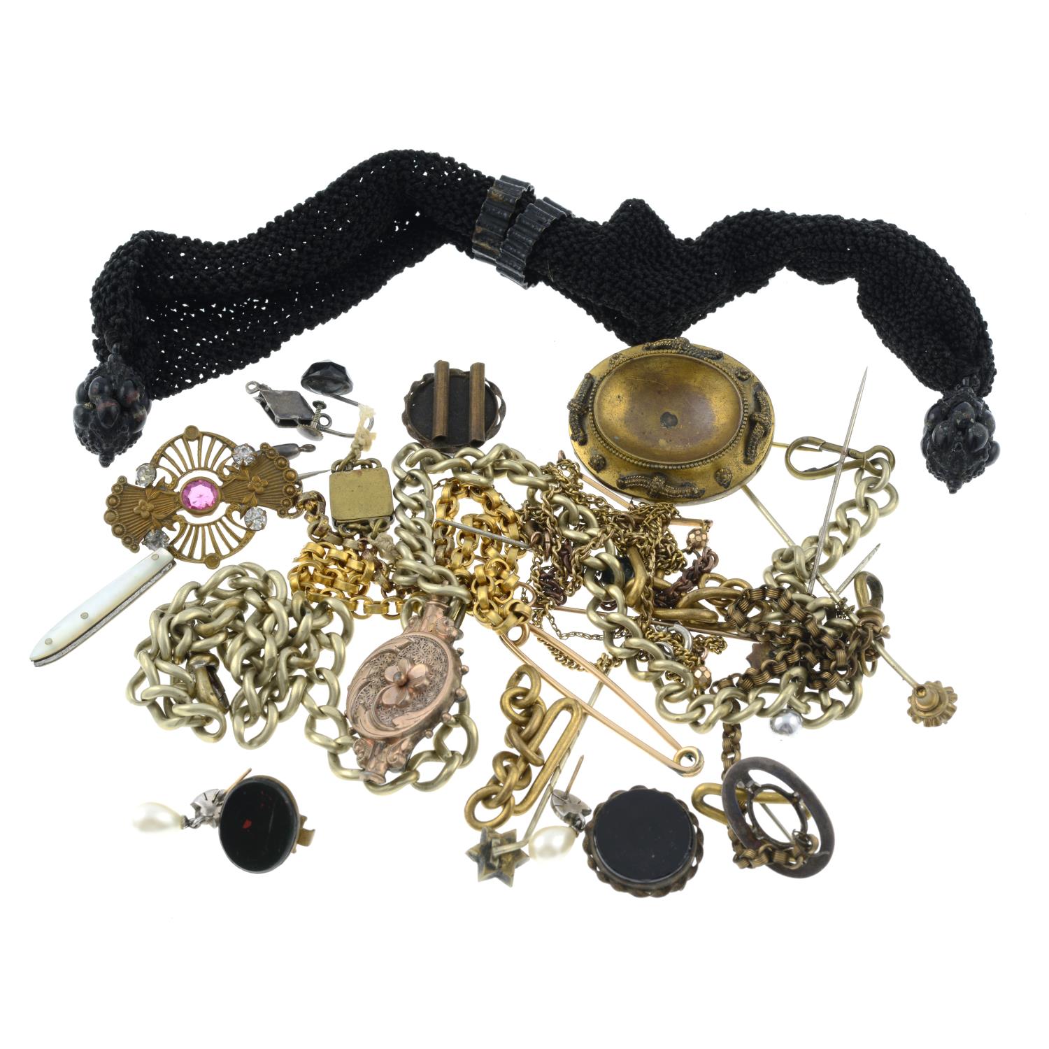 A selection of Victorian and later costume jewellery. - Image 2 of 2