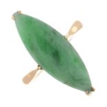 A jade dress ring.