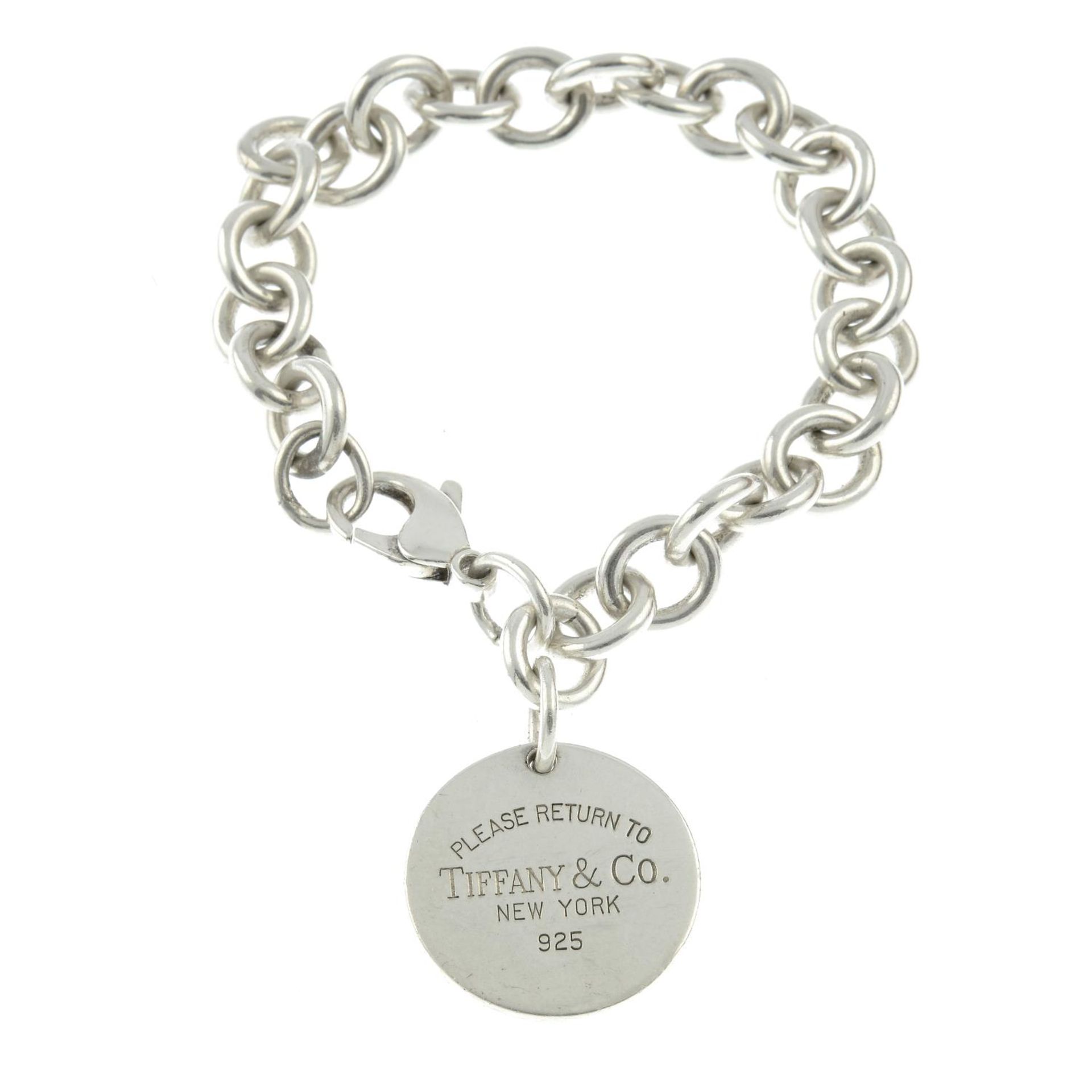 A silver 'Return To Tiffany' bracelet, by Tiffany & Co.Signed Tiffany & Co.