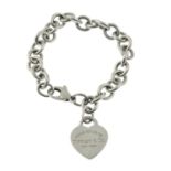 A silver 'Return to Tiffany & Co' bracelet, by Tiffany & Co.Signed Tiffany & Co.