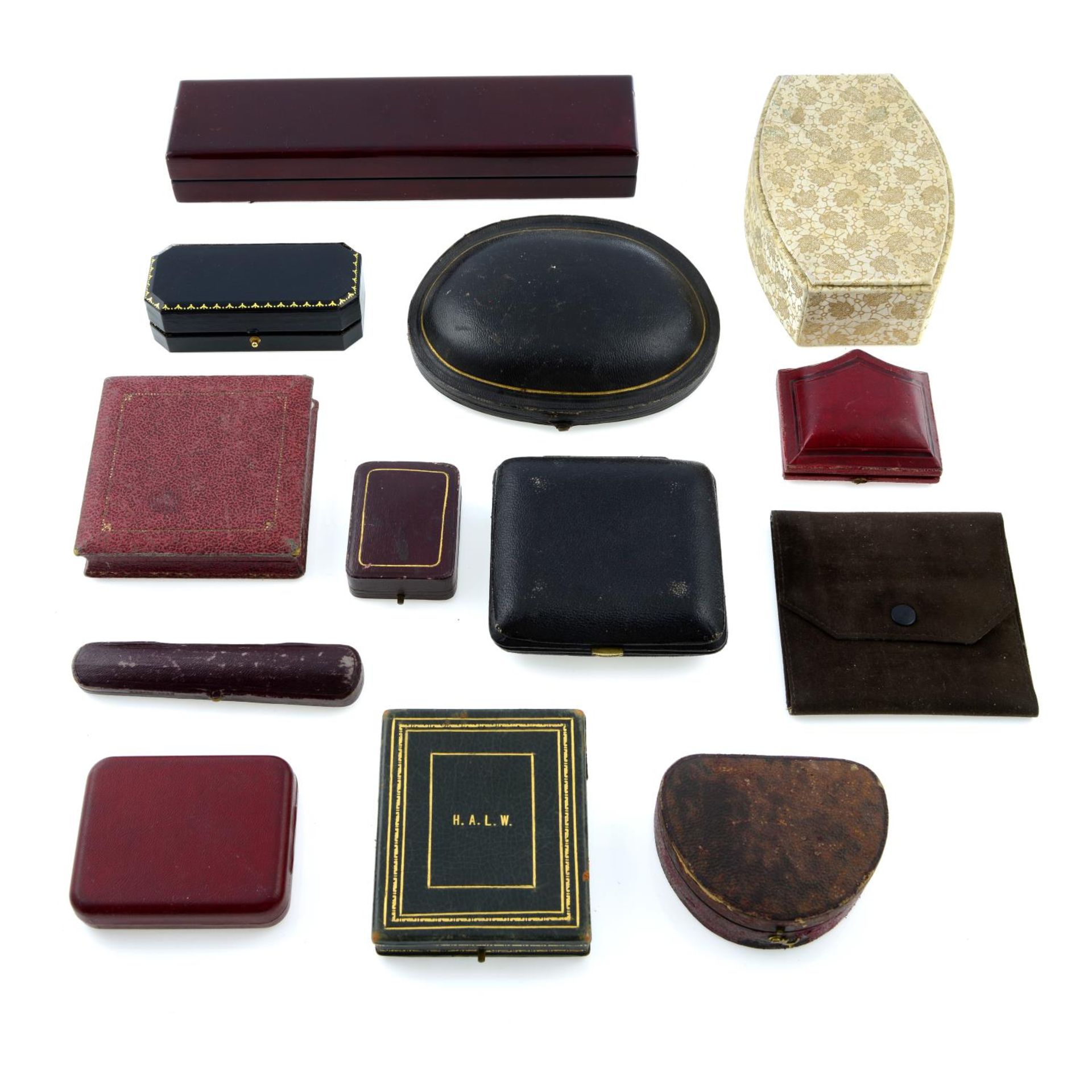 A quantity of antique and vintage jewellery boxes. - Image 3 of 3