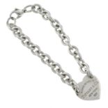 A silver 'Return to Tiffany' bracelet, by Tiffany & Co.Signed Tiffany & Co.