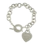 A silver 'Return to Tiffany' bracelet, by Tiffany & Co.Signed Tiffany & Co.